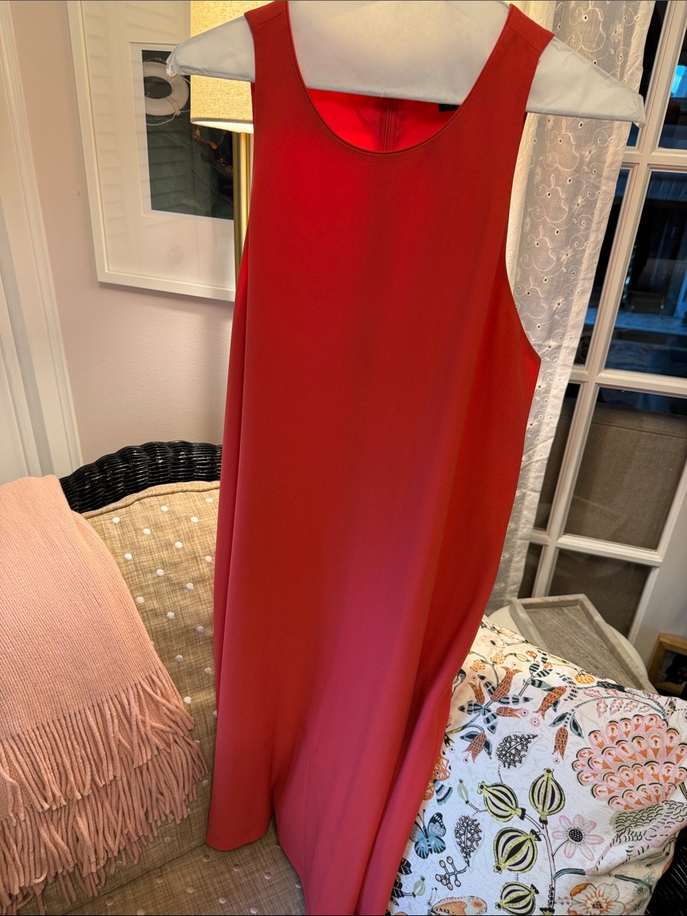 Pink Sleeveless Shift Dress
